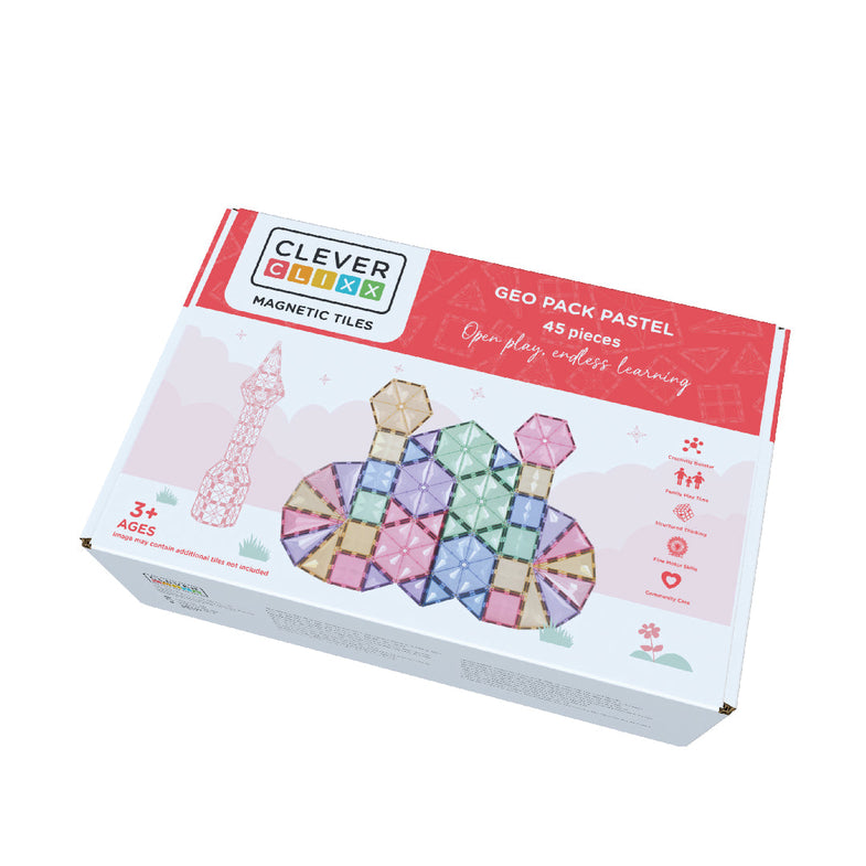 Cleverclixx Geo Pack Pastel | 45 pieces
