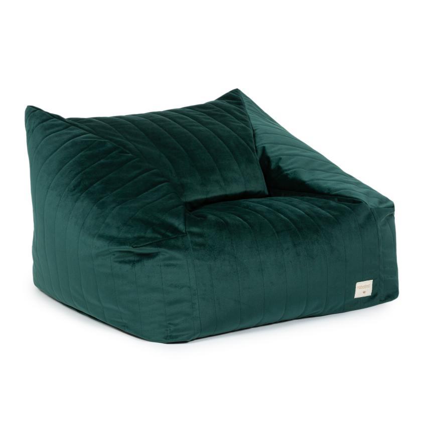 Nobodinoz Chelsea Velvet Beanbag | Jungle Green