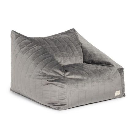 Nobodinoz Chelsea Velvet Beanbag | Slate Grey