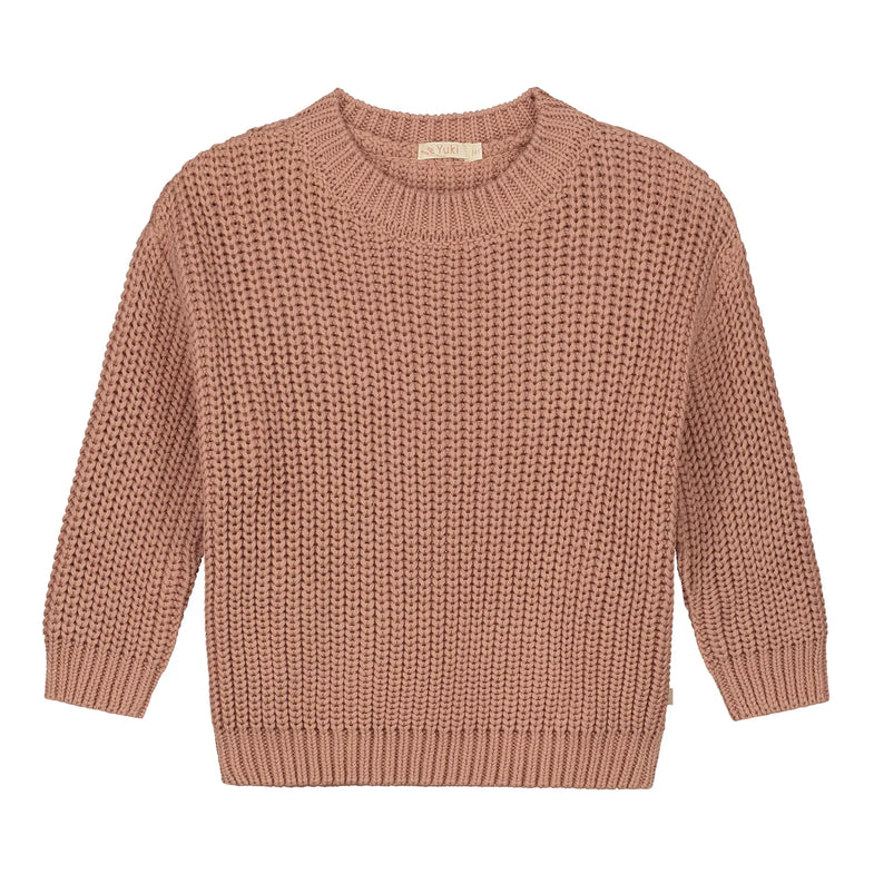 Yuki Chunky Knit Sweater | Blush