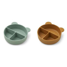 Liewood Connie Divider Bowl 2-Pack | Peppermint / Golden Caramel Mix