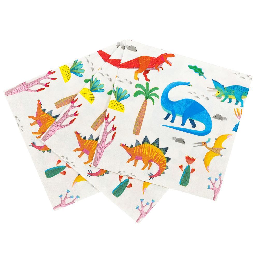 Talking Tables Set 20 Paper Napkins Dino