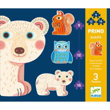 Djeco Set of 3 puzzles In the woods