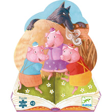 Djeco Silhouette Puzzle 24 Pieces | 3 small piglets