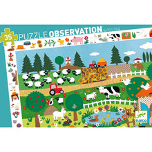 Djeco observation puzzle 35 pieces | The farm