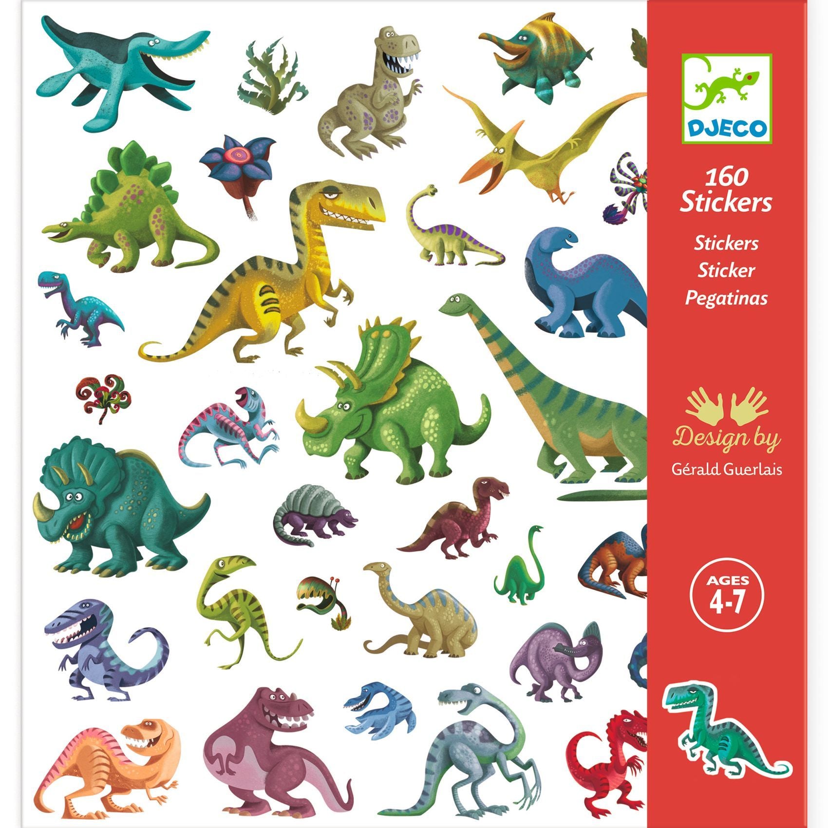 Djeco Set 160 Stickers | Dinos