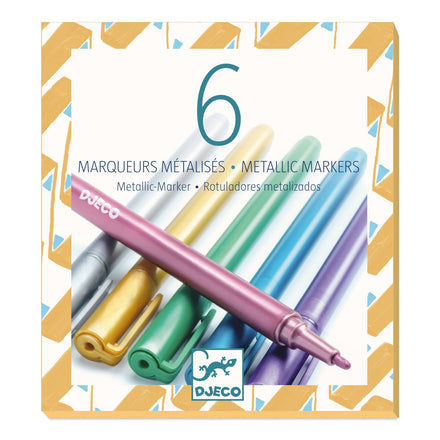 Djeco Set 6 Metallic Markers