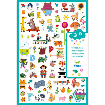 Djeco set 1000 stickers for the little ones