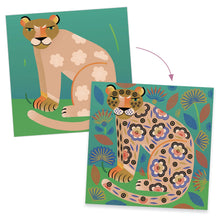 Djeco creative stamp set | Patterns and animals