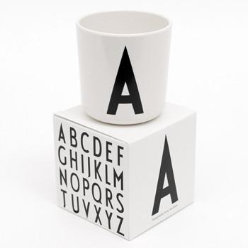 Design letters melamine drinkbeker - DE GELE FLAMINGO - Kids concept store 