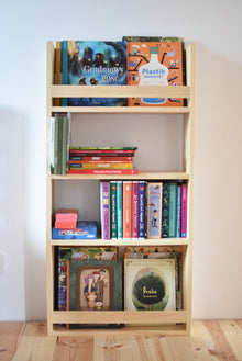 Bambooko Wooden bookcase wide natural