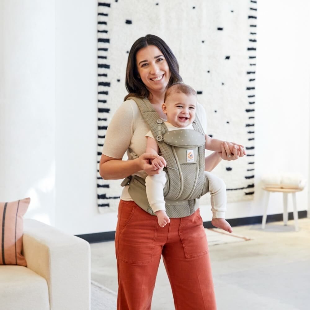 ergobaby omni breeze all-position mesh baby carrier Ergobaby 4 Position baby carrier 360 Omni Breeze | Soft Olive Diamond