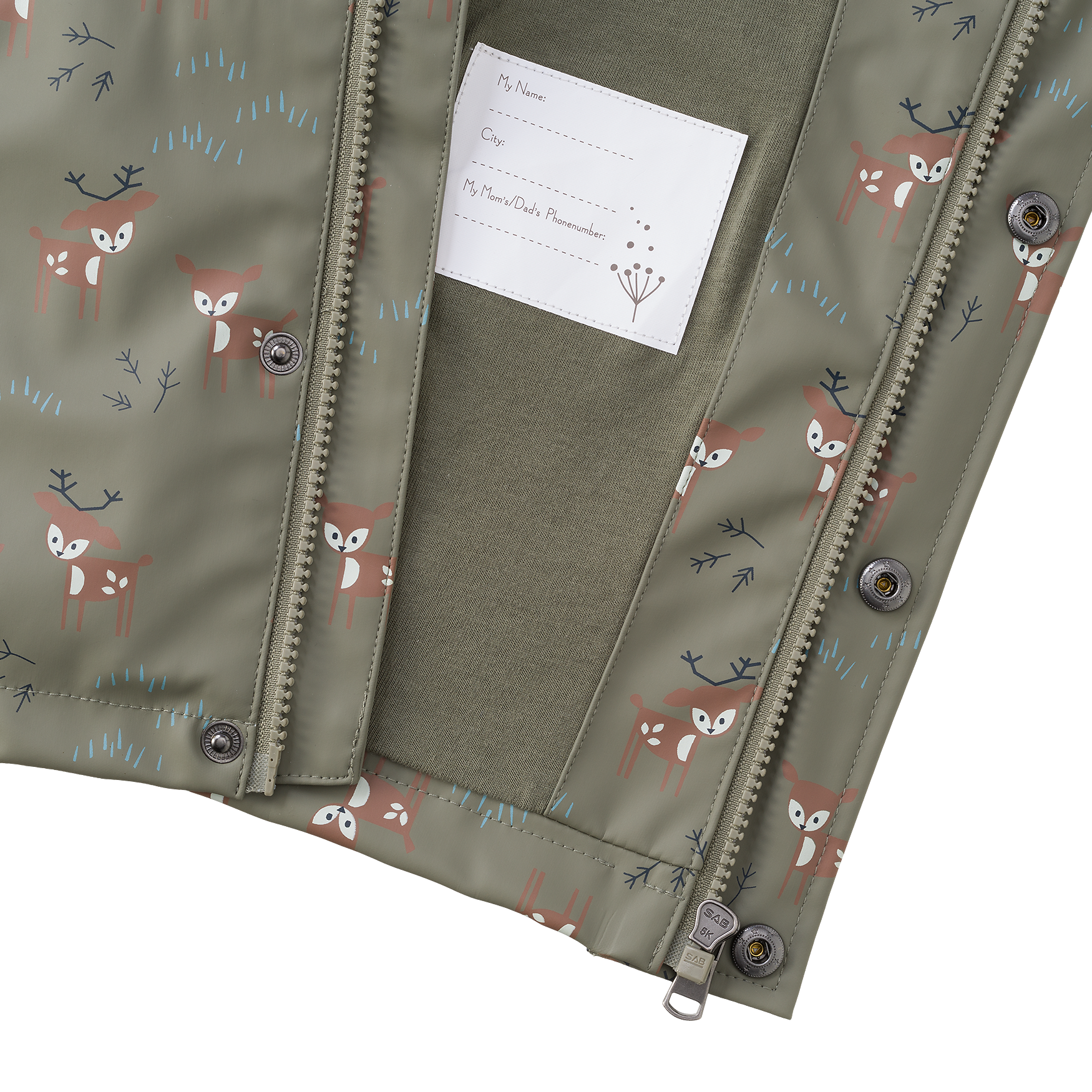 Fresk Raincoat | Deer Olive