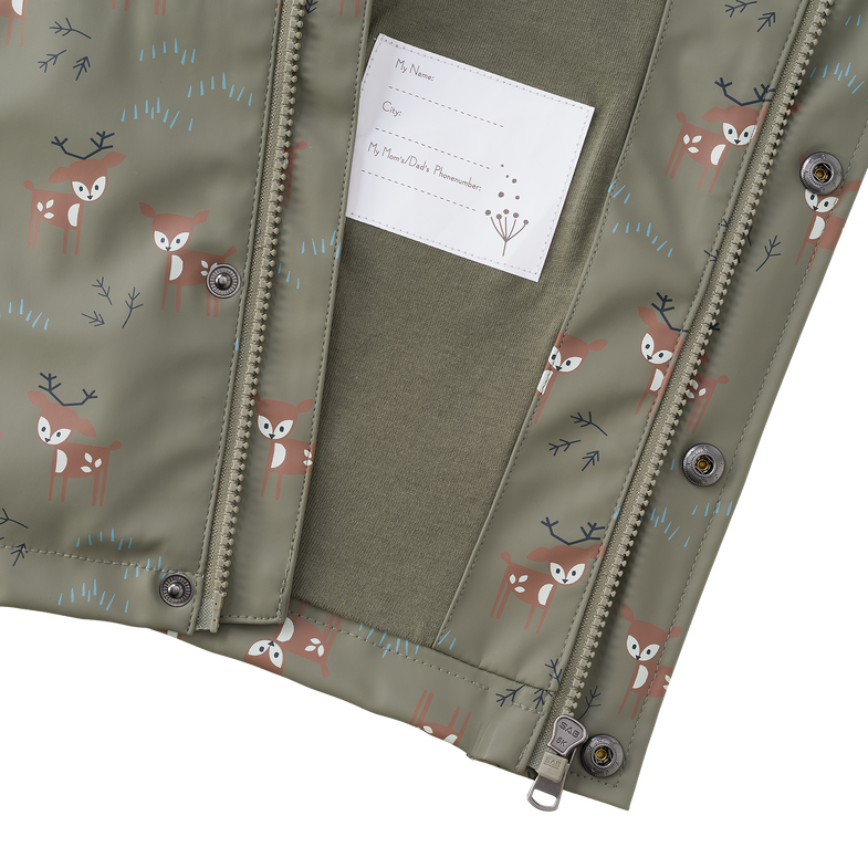 Fresk Raincoat | Deer Olive