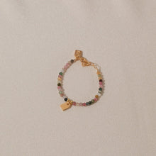 Galore Bracelet Birthstone October Tourmaline & Tag | Gold