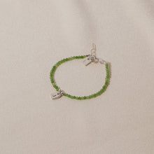 Galore Bracelet Birthstone May Chrysoprase & Tag | Silver