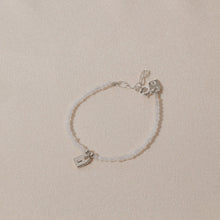 Galore Bracelet Birthstone June Moonstone & Tag | Silver