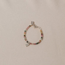 Galore Bracelet Birthstone October Tourmaline & Tag | Silver