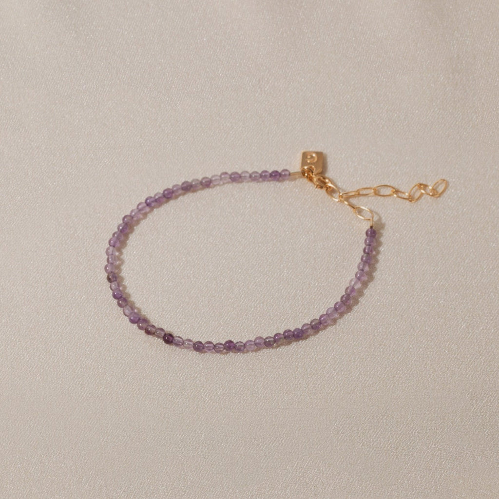 Galore Bracelet Birthstone February Amethyst | Gold