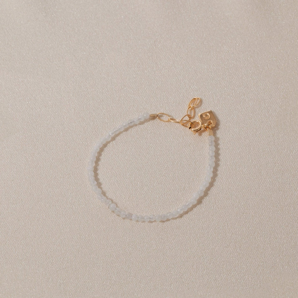 Galore Bracelet Birthstone June Moonstone | Gold