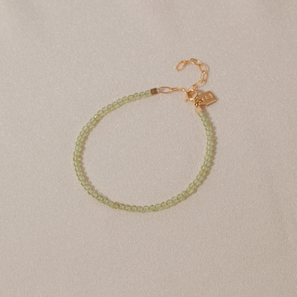 Galore Bracelet Birthstone September Peridot | Gold