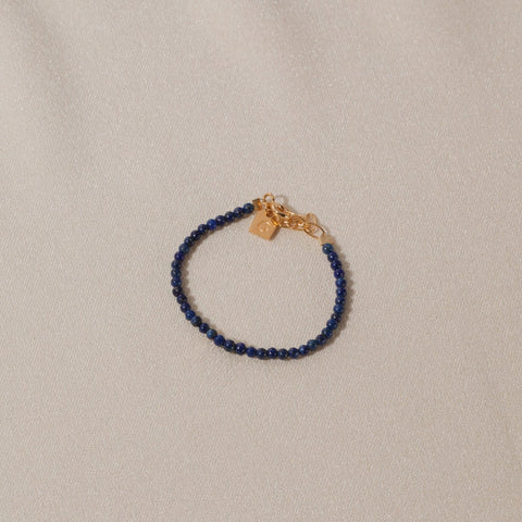 Galore Bracelet Birthstone December Lapis Lazuli | Gold