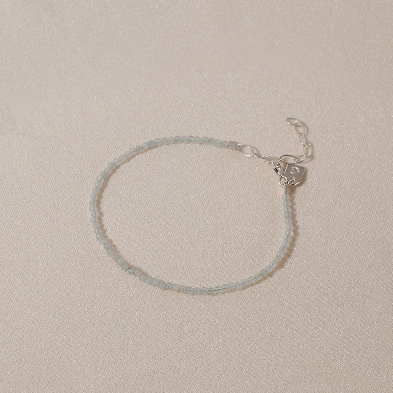 Galore Bracelet Birthstone March Aquamarine | Silver