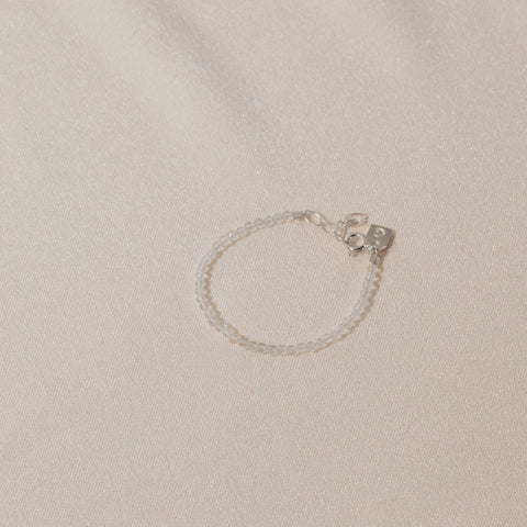 Galore Bracelet Birthstone April Crystal Quartz | Silver