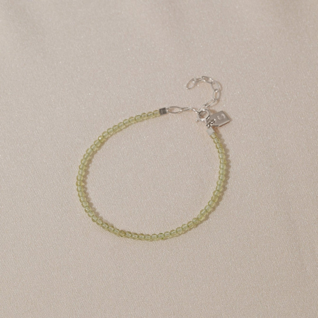 Galore Bracelet Birthstone September Peridot | Silver