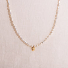 Galore Personalized Necklace Pearl & Tag | Gold Women