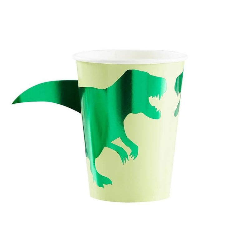 Set of 8 cardboard cups Dino