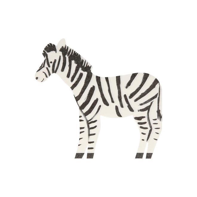Meri Meri Set 20 paper napkins | Zebra