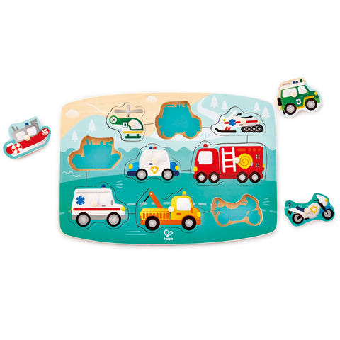 Hape Wooden Inlay Puzzle | Emergency
