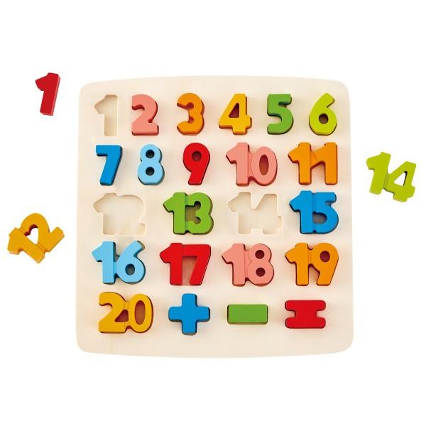 Hape Wooden Inlay Puzzle Numbers
