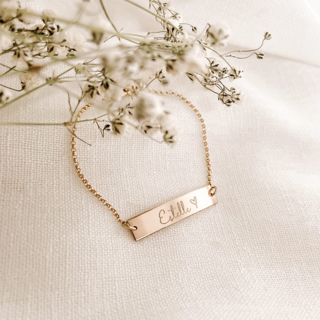 Hanne Detail Personalized Bracelet | Adult Bar