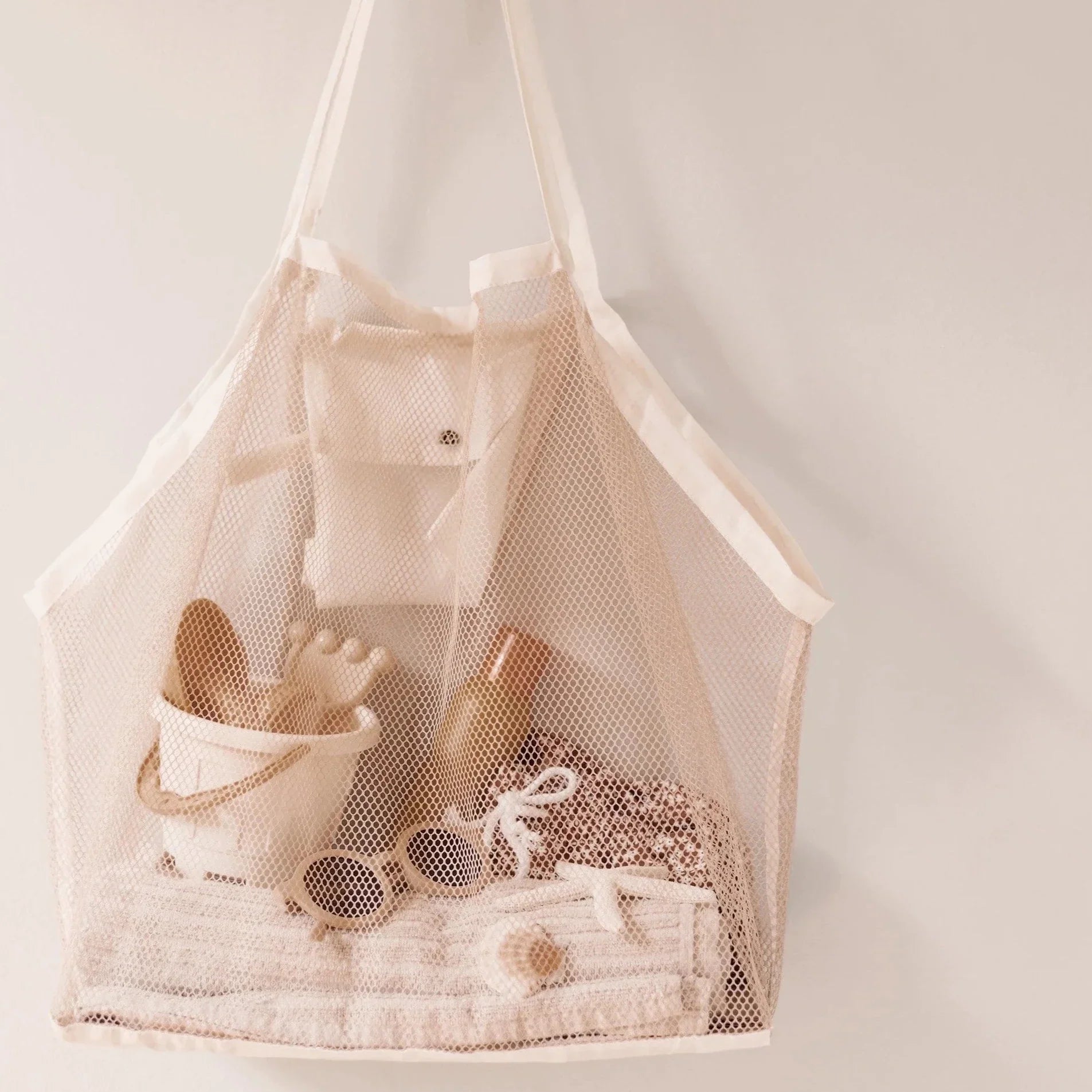 Mrs. Ertha Beach Bag XL Meshies | Ivory