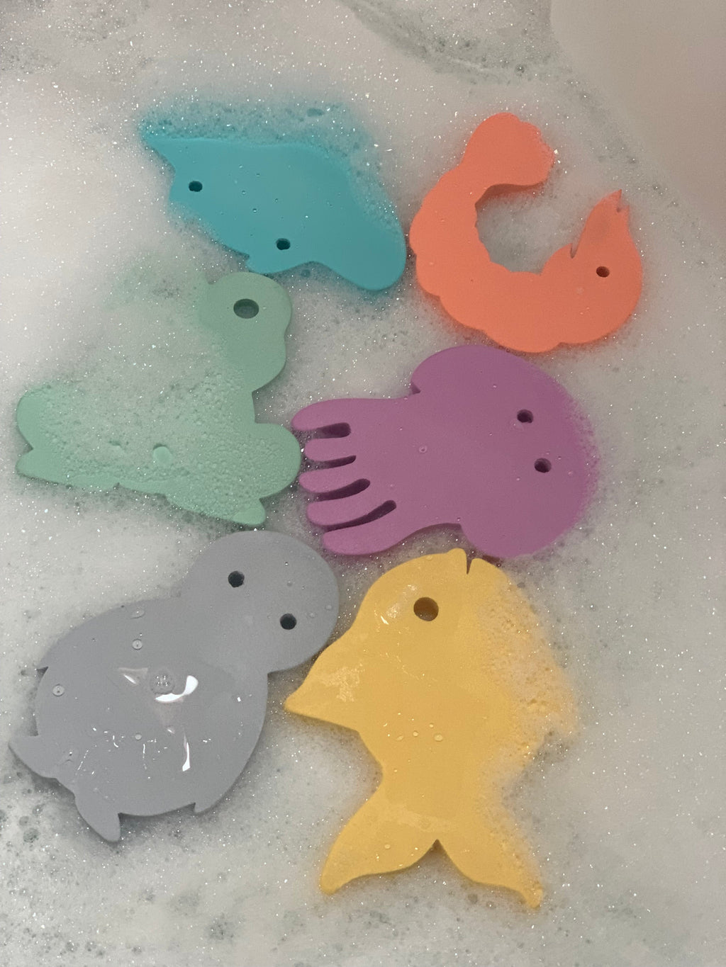 Moes play set 6 foam bath toys Waterfun Jumbo