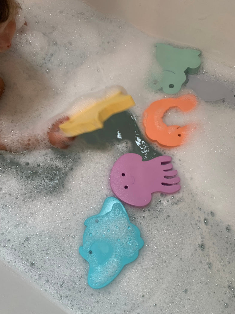 Moes play set 6 foam bath toys Waterfun Jumbo