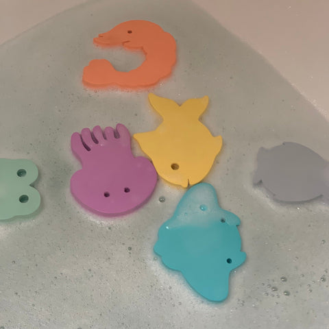 Moes play set 6 foam bath toys Waterfun Jumbo