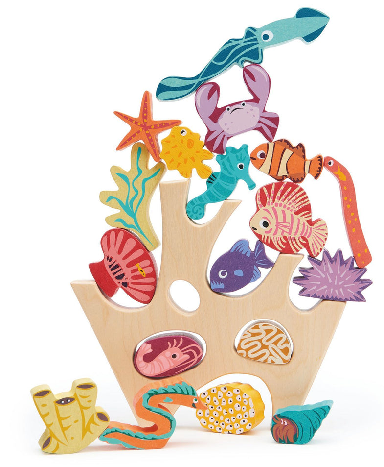 Tender Leaf Toys Stacker | Coral reef