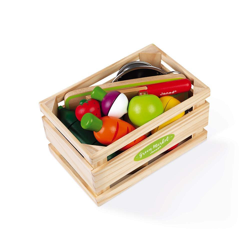 Janod Maxi vegetables fruit set With accessories 12 pieces