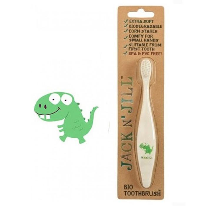Jack N 'Jill Organic Toothbrush - Dino