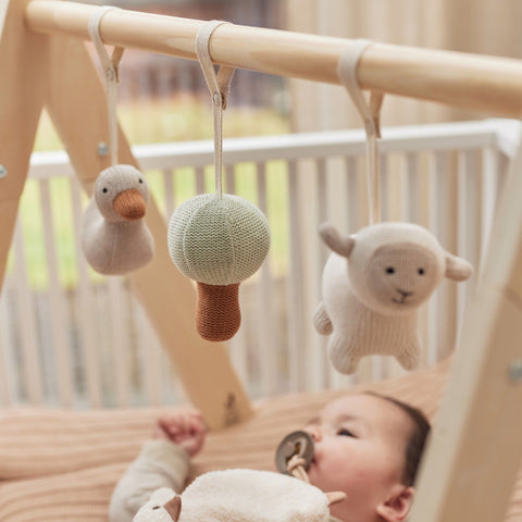 Jollein set 4 baby gym toys | Lamb