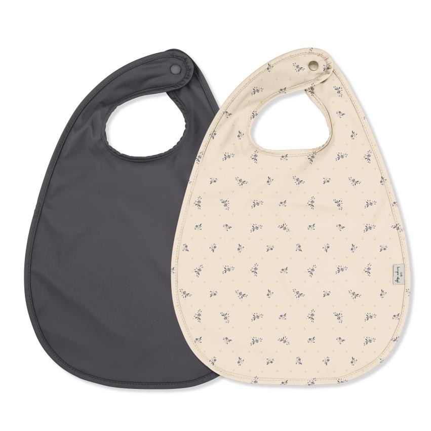 Konges Sløjd Bib Washable 2-pack | Eclipse Petales /Magnet