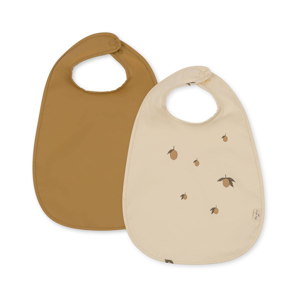 Konges Sløjd Bib washable 2-pack | Lemon