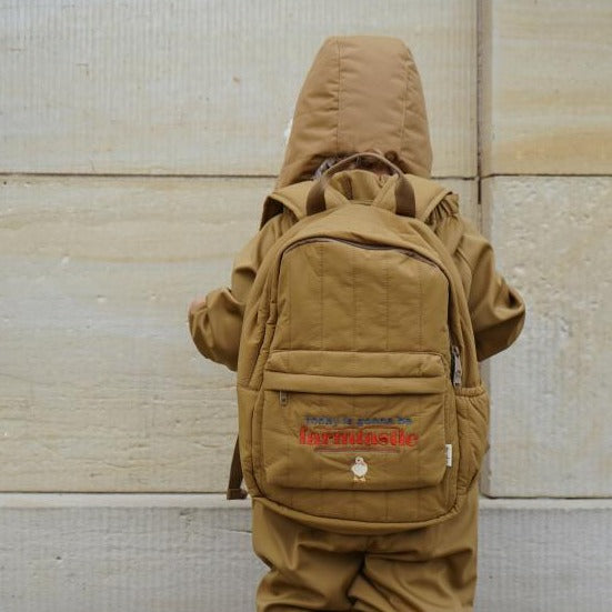 Konges Sløjd Storm Quiltet Backpack Junior | Dull Gold