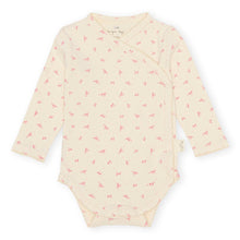 Konges Sløjd Basic Longsleeve Newborn Romper | Fuchsia petales