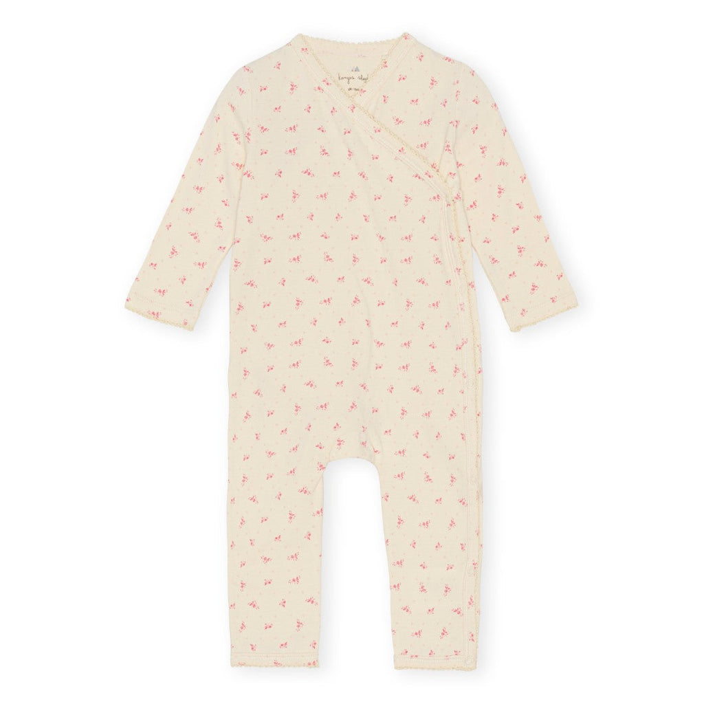 Konges Sløjd Basic Newborn Onesie | Fuchsia petales