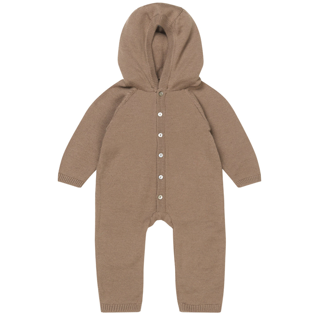 Konges Sløjd Tomama Onesie With Hood | Stone *