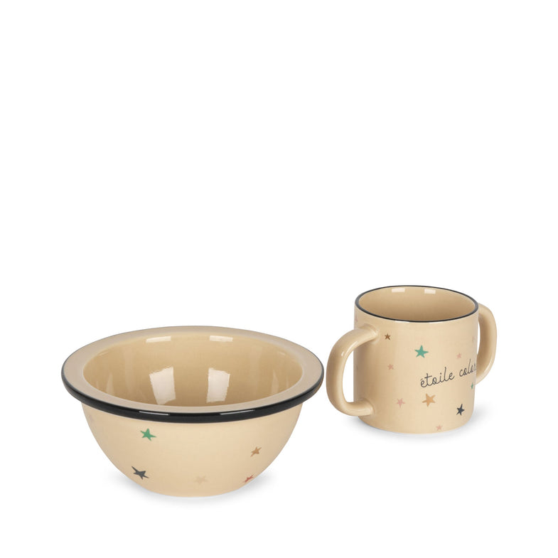 Konges Sløjd Ceramic Bowl & Cup set | Etoile Coloree